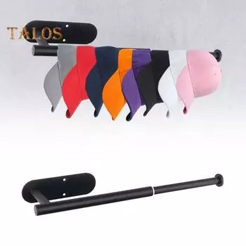 1 комплект вешалки для бумажных полотенец, прочная несущая способность для хранения, антикоррозийная, практичная, универсальная, подставка для хранения бейсбольной кепки, органайзер для шкафа серебряный