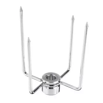 1 комплект, вилки для гриля из нержавеющей стали, зажим для гриля, мясорубки, шампур для барбекю со стопорным винтом, инструменты для быстрой регулировки, инструменты для барбекю серебряный