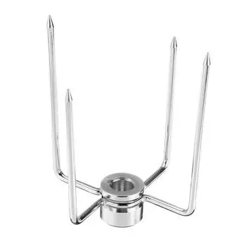 1 комплект, вилки для гриля из нержавеющей стали, зажим для гриля, мясорубки, шампур для барбекю со стопорным винтом, инструменты для быстрой регулировки, инструменты для барбекю серебряный