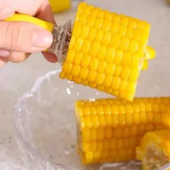 1 комплект вилок для кукурузы из нержавеющей стали, европейские вилки для фруктов, не ошпаривающие, нескользящие, легко моющиеся, прочные вилки для барбекю жёлтый