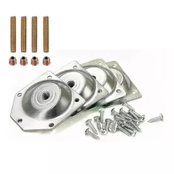 1 комплект винтов для соединения дерева и листового железа, фурнитура, угловые ножки, крепежная пластина, кронштейн, мебель, набор ножек для стола 1