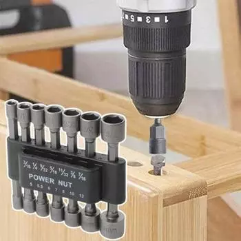 1 комплект винтовых гаек, быстросменные антикоррозийные стальные шестигранные отвертки с высоким крутящим моментом, бытовые принадлежности 9pcs