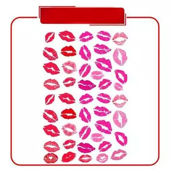 1 комплект водонепроницаемых потостойких долговечных наклеек для татуировок губ для женщин и мужчин, унисекс, для лица, рук, боди-арта, украшения One Size