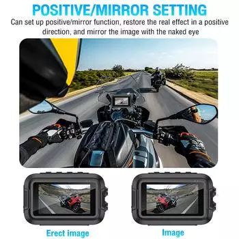 1 комплект водонепроницаемый двойной 1080P мотоциклетный видеорегистратор полноразмерная камера для мотоцикла WiFi GPS видеорегистратор передний задний видеорегистратор для вождения черный ящик None