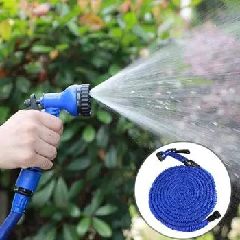 1 комплект водяного шланга-распылителя, регулируемый, высокого давления, сверхдлинный, расширяемый, устойчивый к утечкам, поддерживает обслуживание 75ft зелёный