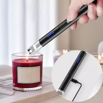 1 комплект, воспламенитель для барбекю, интеллектуальное зажигание, кухонная утварь, высокотемпературная защита, экономичный электрический дуговой воспламенитель, портативный чёрный