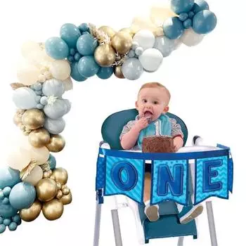 1 комплект воздушных шаров, гирлянда, арочный комплект, винтажный синий, белый, золотой, герметичный, плотный, детский душ, день рождения, свадьба, украшения, латексные воздушные шары, товары для вечеринок синий