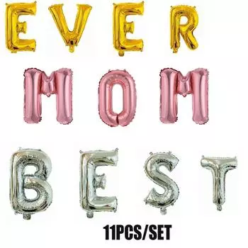 1 комплект воздушных шаров с надписью «Лучшая мама на свете», гелиевые шарики «С Днем матери», 1-й день матери, украшение для вечеринки в честь Дня матери, сюрприз