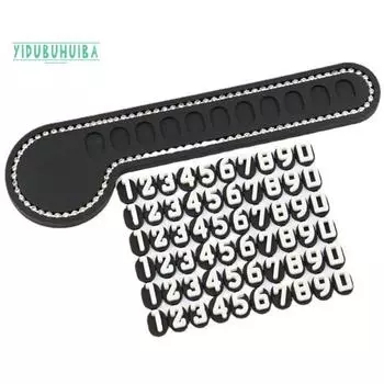 1 комплект, временная парковочная карта для автомобиля, музыкальная нота, форма, горный хрусталь, парковочная карта, номер телефона, автомобильные аксессуары чёрный