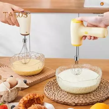 1 комплект вспенивателя молока, мощный двигатель, широко используемый, удобная ручка, уникальный беспроводной электрический миксер 2-в-1, кухонный комбайн хаки