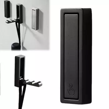 1 комплект выдвижных крючков с винтами, настенное крепление, складной крючок для подвешивания пальто, полотенец, рюкзаков, сумок, вешалки для прихожей в ванной комнате Rectangle