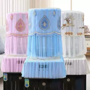 1 комплект вышитый чехол для диспенсера для воды пылезащитный чехол для диспенсера для воды в деревенском стиле с кружевом чехол для ведра пылезащитный чехол тканевый чехол