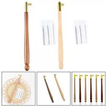 1 комплект вышивального крючка с 3 иглами, металлическая ручка, набор для вышивки крестом, французское вязание крючком для самостоятельного шитья и вязания