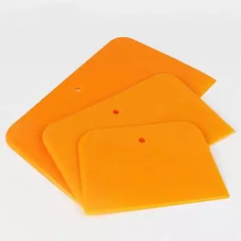 1 комплект высококачественных автомобильных дворников, скребок, резиновый скребок, оранжевая виниловая пленка, автомобильный бытовой инструмент для тонировки, аксессуары для автомойки оранжевый
