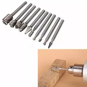 1 комплект высокоскоростных стальных шлифовальных бит, вращающийся многофункциональный инструмент для деревообработки, гравировки, фрезы, электрические шлифовальные инструменты, аксессуары