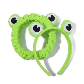 1 комплект Забавные лягушачьи животные уши макияж повязка на голову широкополая эластичная женская повязка для волос женские резинки для волос женские аксессуары для волос для косплея