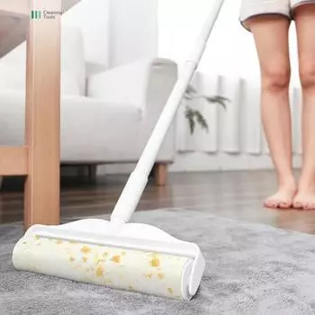 1 комплект, замена основного барабана для удаления пыли на большое устройство для удаления отрывной бумаги с длинной ручкой и щетку для удаления волос M A