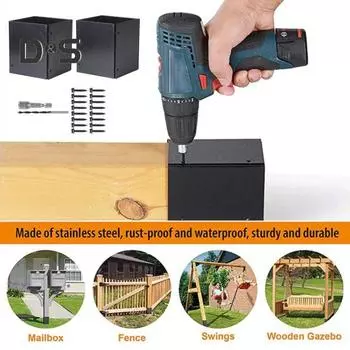 1 комплект, защитная крышка колонки, регулируемая водонепроницаемая защита от ржавчины из нержавеющей стали, защита для почтовых ящиков, заборов, подходит для столбов 3,3-6 дюймов 2pcs