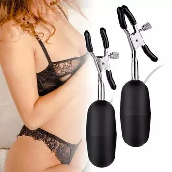 1 комплект, зажим для груди, без запаха, шелковистый металлический зажим для сосков, вибратор-яйцо для женщин