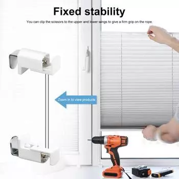 1 комплект зажима для крепления штор, нержавеющий, сверление не требуется, простая установка, зажим, поддержка плиссированного крепления для жалюзи, запасные части белый