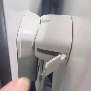 1 комплект зажимов для отделения багажной двери автофургона, пластиковый фиксатор двери кемпера, держатель защелки для грузового прицепа, аксессуары для автодома чёрный