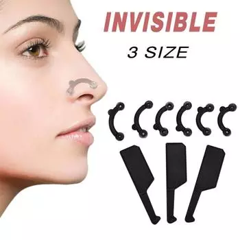 1 комплект зажимов для подтяжки носа, косметический инструмент, вставки для формирования носа, без боли чёрный
