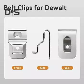 1 комплект зажимов для ремня для инструментов. Простые в установке зажимы для инструментов из нержавеющей стали. Набор крючков с винтом для Dewalt N268241. 6pcs