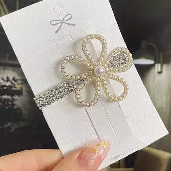 1 комплект жемчужных заколок для волос для женщин корейские женские заколки для волос для девочек геометрические заколки-бабочки модные заколки-крабы боковая заколка аксессуары для волос