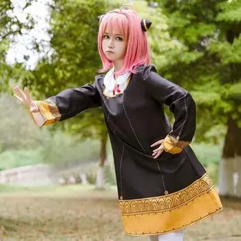 1 комплект женского костюма в стиле аниме, в комплект входят носки для парика, сетка для парика и головной убор S