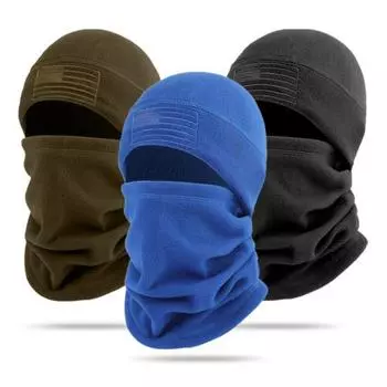 1 комплект зимняя велосипедная защитная шапка для лица, теплая ветрозащитная шапка для холодной погоды для мужчин и женщин, для катания на лыжах, езды на мотоцикле, утеплитель для шеи, капюшон, шапка-череп синий