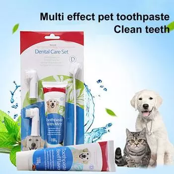 1 комплект зубной щетки для собак с мягкой щетиной, эргономичной ручкой, пищевые безопасные ингредиенты, зубная щетка для собак B
