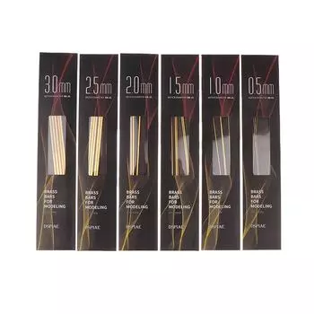 1 коробка 0,5 мм-3,0 мм Bb серии латунный стержень модель строительные инструменты крепежный стержень для военных моделей аксессуары для самостоятельного изготовления 8pcs 0.5MM