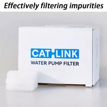 1 коробка/10 шт. Фильтр для фонтана для кошек, хлопковый элемент CATLINK, специализированные фильтры, хлопковые элементы, аксессуары для диспенсера для воды