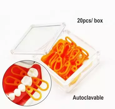 1 коробка, 2 коробки или 3 коробки, стоматологические эластичные резиновые фиксирующие клинья, 20 шт./упак., гибкий межзубный клин, силиконовая матрица, матрицы, композитная стоматология 1box