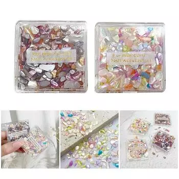 1 коробка 3D Подвески для ногтей Смешанные формы Дизайн ногтей Уникальные ювелирные украшения Аксессуары Украшения для ногтей Изделия для вечеринок Повседневные свадьбы 2