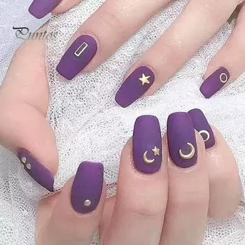 1 коробка аксессуары для дизайна ногтей 3D металлические заклепки в форме луны и звезды DIY маникюр многоразовые украшения для ногтей аксессуары для маникюра A