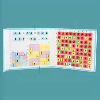 1 коробка игровой набор судоку магнитная игровая доска судоку, деревянная настольная игровая доска для домашних развлечений, настольная игра для отдыха Sudoku game
