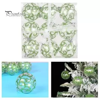 1 коробка, красивые сверхлегкие очаровательные рождественские украшения, елочные украшения, подвесные подвески, аксессуары для вечеринок серебряный