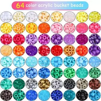 1 коробка/мешок 9x6 мм набор бусин-ведер для самостоятельного изготовления браслета, ожерелья, серег, ювелирных изделий, аксессуаров 9x6mm 640pcs/box