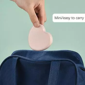 1 коробка, мини швейная коробка, бытовые пуговицы, ножницы, булавки, коробка для хранения в форме сердца, портативный дорожный швейный инструмент Pink Heart-shaped