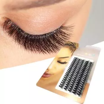 1 коробка многоразового волокна, модные, хорошие, пластичные, красивые, накладные ресницы 8 mm