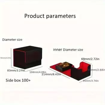 1 коробка с обратной стороной для вставки карточек, игровая периферия Magic Card, коробка для игровых карт, домашняя коробка для хранения мелких предметов