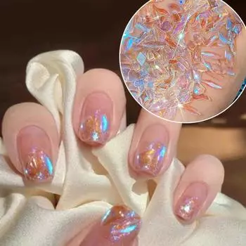 1 коробка смоляных украшений для маникюра, сверкающие, великолепные, ослепительные, самодельные украшения для ногтей H