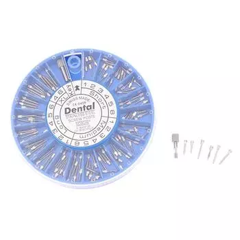 1 коробка стоматологический нержавеющая сталь позолоченный винтовой штифт стоматологический титановый материал лечение корневых каналов для стоматологического инструмента стоматология