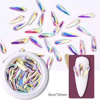 1 коробка, супер блестящие, с плоским дном, с бриллиантами, стразами, украшения для ногтей, украшения для ногтей белый