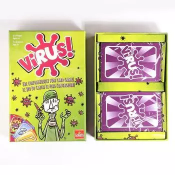 1 коробка Вирусная инфекция Карточная игра Заразительно веселая карточная игра Вирусная игра для вечеринок Для семейного отдыха Карточная игра для вечеринок зелёный