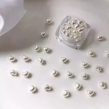 1 коробка, великолепная изысканная форма, привлекательные подвески для ногтей, креативные 3D украшения в стиле сердечек, подарок на день рождения