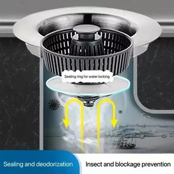 1 кухонная мойка из нержавеющей стали 304 со сливной пробкой, мойка высокого давления, пружинный сердечник, фильтр, аксессуары против засорения