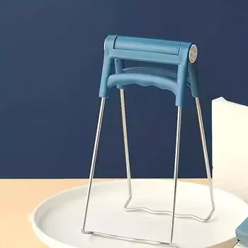 1 кухонные щипцы из нержавеющей стали с силиконовыми ручками для горячих мисок, кастрюль, тарелок - антиожоговых чаш и решеток для пароварки синий