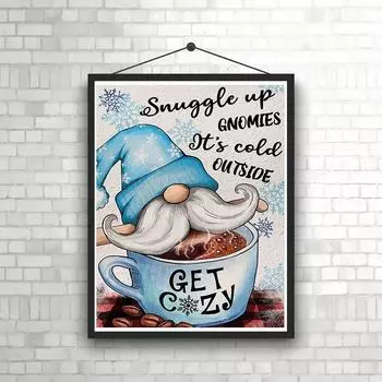 1 кусок 11,8x15,7 дюймов 5D DIY Алмазная картина, Рождество, Набор для вышивания, Вся вода Алмазная картина, Подарок для украшения дома ручной работы Round drill 30x40cm